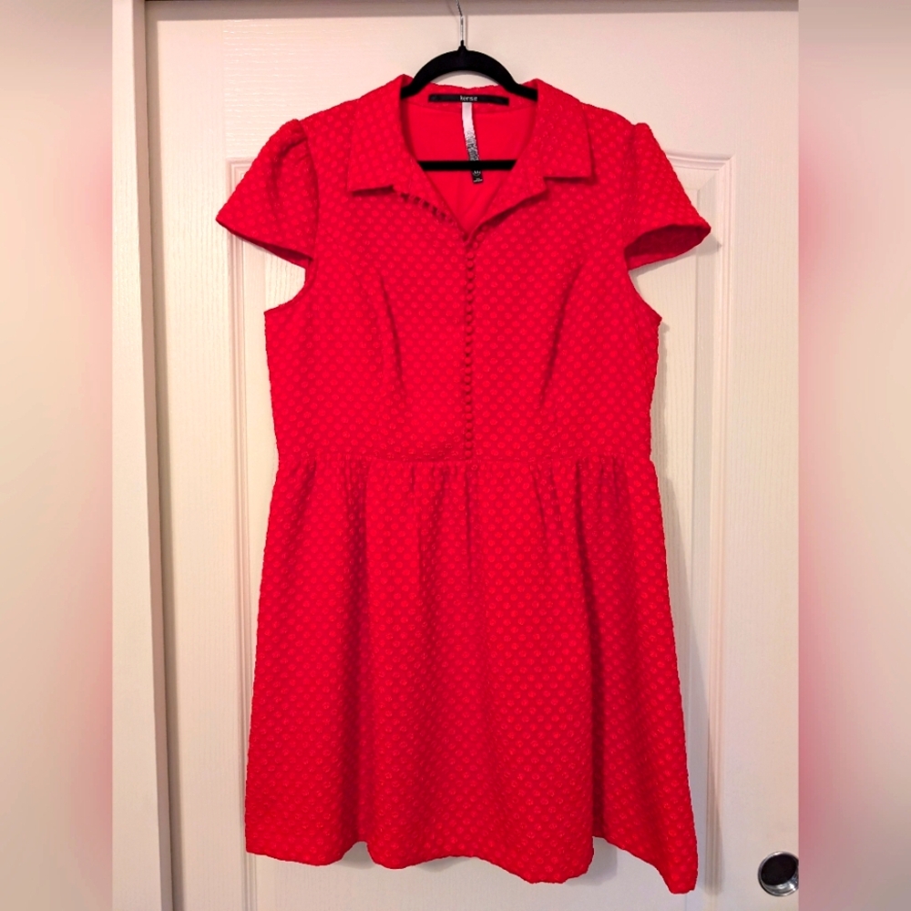 Red party dress